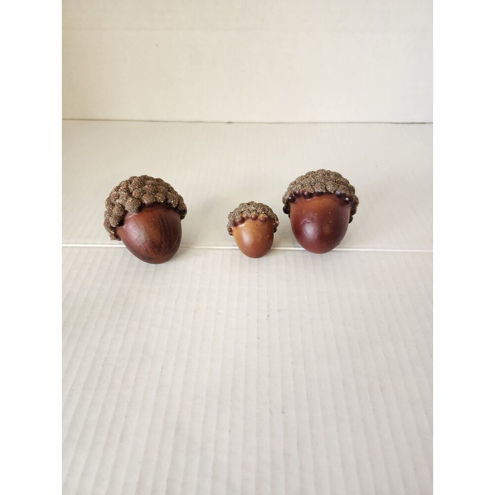 2.5" Faux Acorns Lot Of 3